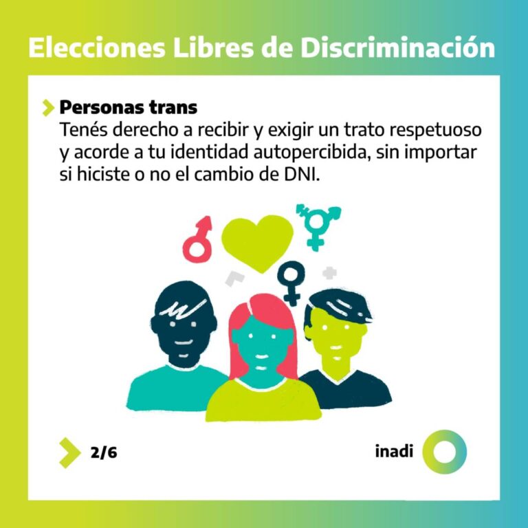 Habrá una línea para denunciar casos de discriminación | El INADI Salta trabaja por unas elecciones sin discriminación