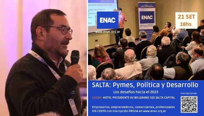 ENAC Salta | Este miércoles realizarán el encuentro «Pymes, Política y Desarrollo»
